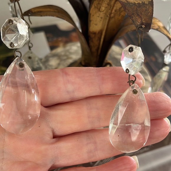 •VINTAGE TOLE GILT MARBLE CANDELABRA• - Picture 8 of 15